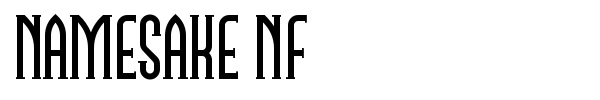 Namesake NF font preview