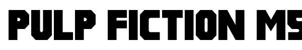 Шрифт Pulp Fiction M54