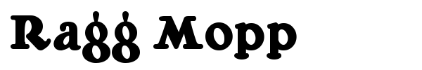 Шрифт Ragg Mopp