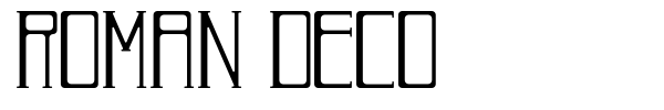 Шрифт Roman Deco