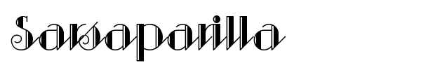 Sarsaparilla font preview