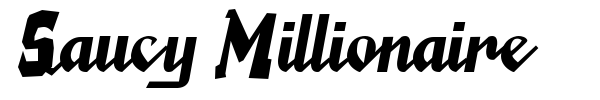 Шрифт Saucy Millionaire