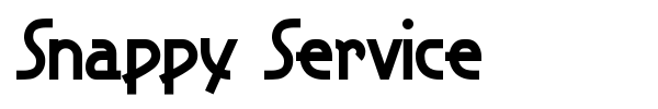 Шрифт Snappy Service