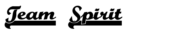 Team Spirit font preview