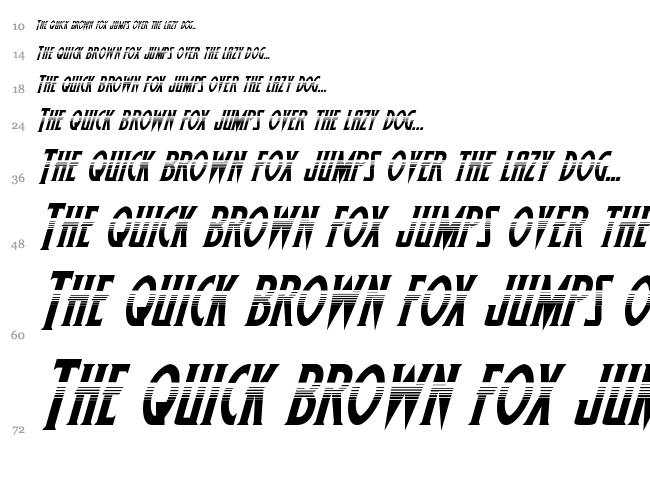 Wolf's Bane font waterfall