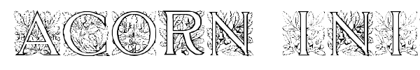 Шрифт Acorn Initials