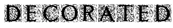 Шрифт Decorated Roman Initials