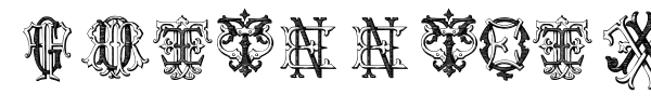 Шрифт Intellecta Monograms Random Samples Four