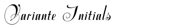 Шрифт Variante Initials