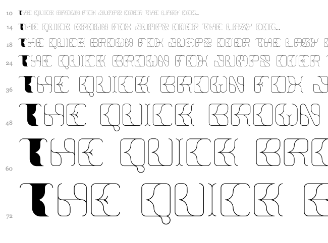 Anitta font waterfall