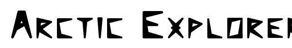 Шрифт Arctic Explorer