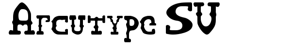 Шрифт Arcutype SV