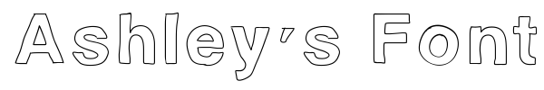 Шрифт Ashley's Font