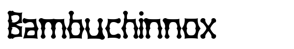 Шрифт Bambuchinnox