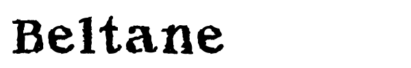 Beltane font preview