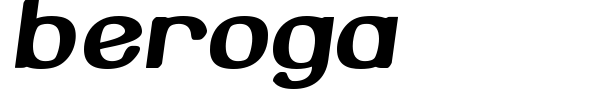 Шрифт Beroga