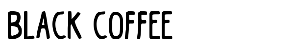 Шрифт Black Coffee