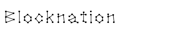Шрифт Blocknation