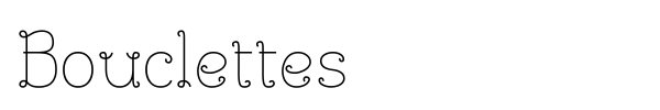 Шрифт Bouclettes