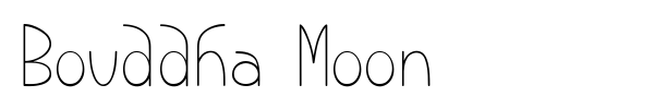 Шрифт Bouddha Moon
