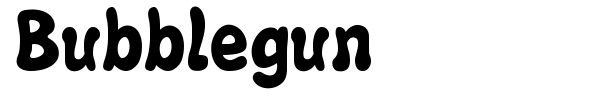 Шрифт Bubblegun