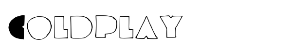 Шрифт Coldplay