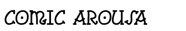 Шрифт Comic Arousa