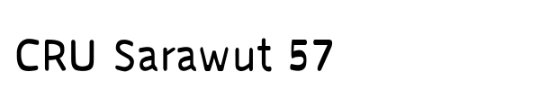 Шрифт CRU Sarawut 57