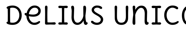 Шрифт Delius Unicase