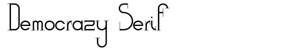 Шрифт Democrazy Serif
