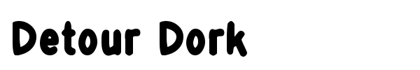 Шрифт Detour Dork