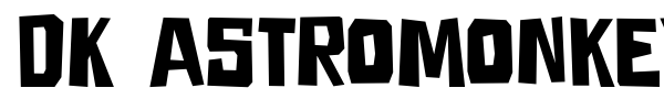 Шрифт DK Astromonkey