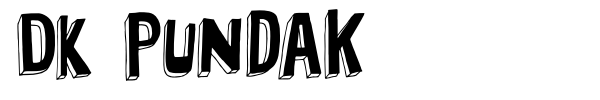 Шрифт DK Pundak