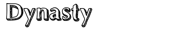 Шрифт Dynasty