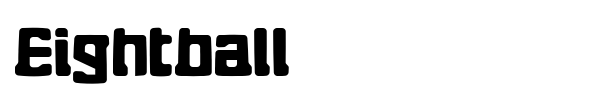 Шрифт Eightball