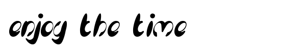 Шрифт Enjoy the time
