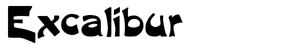Шрифт Excalibur