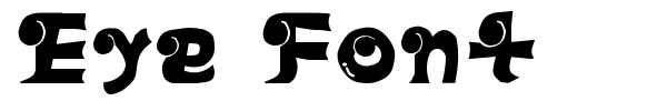 Шрифт Eye Font