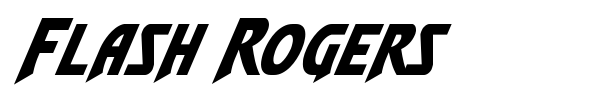 Шрифт Flash Rogers