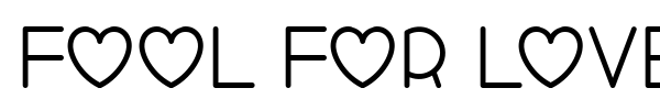 Шрифт Fool For Love