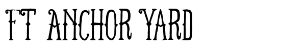 Шрифт FT Anchor Yard