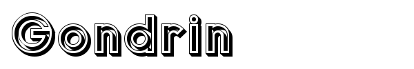 Шрифт Gondrin