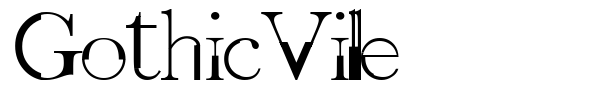 Шрифт GothicVille