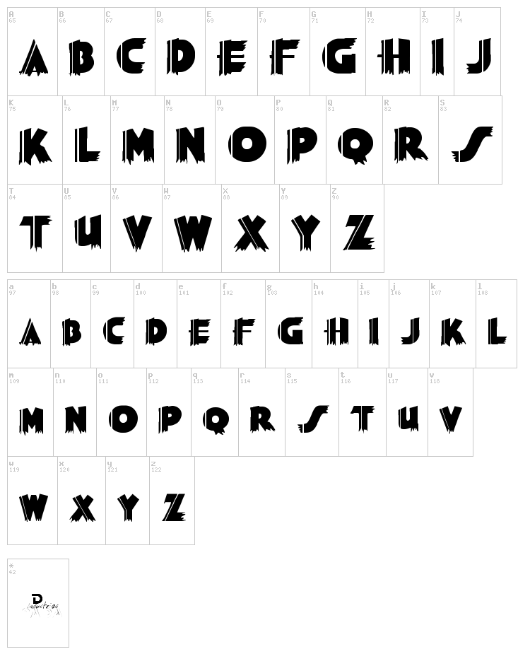 Grauman font map