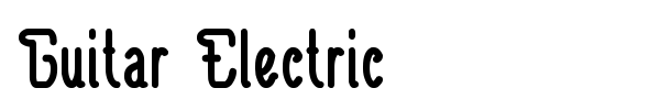 Шрифт Guitar Electric