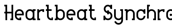 Шрифт Heartbeat Synchronicity