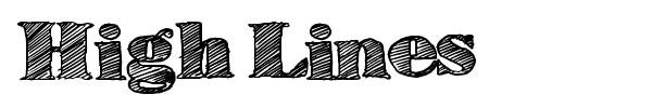High Lines font preview