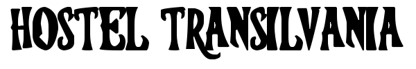 Шрифт Hostel Transilvania