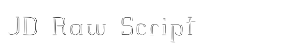 Шрифт JD Raw Script