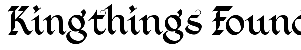 Шрифт Kingthings Foundation
